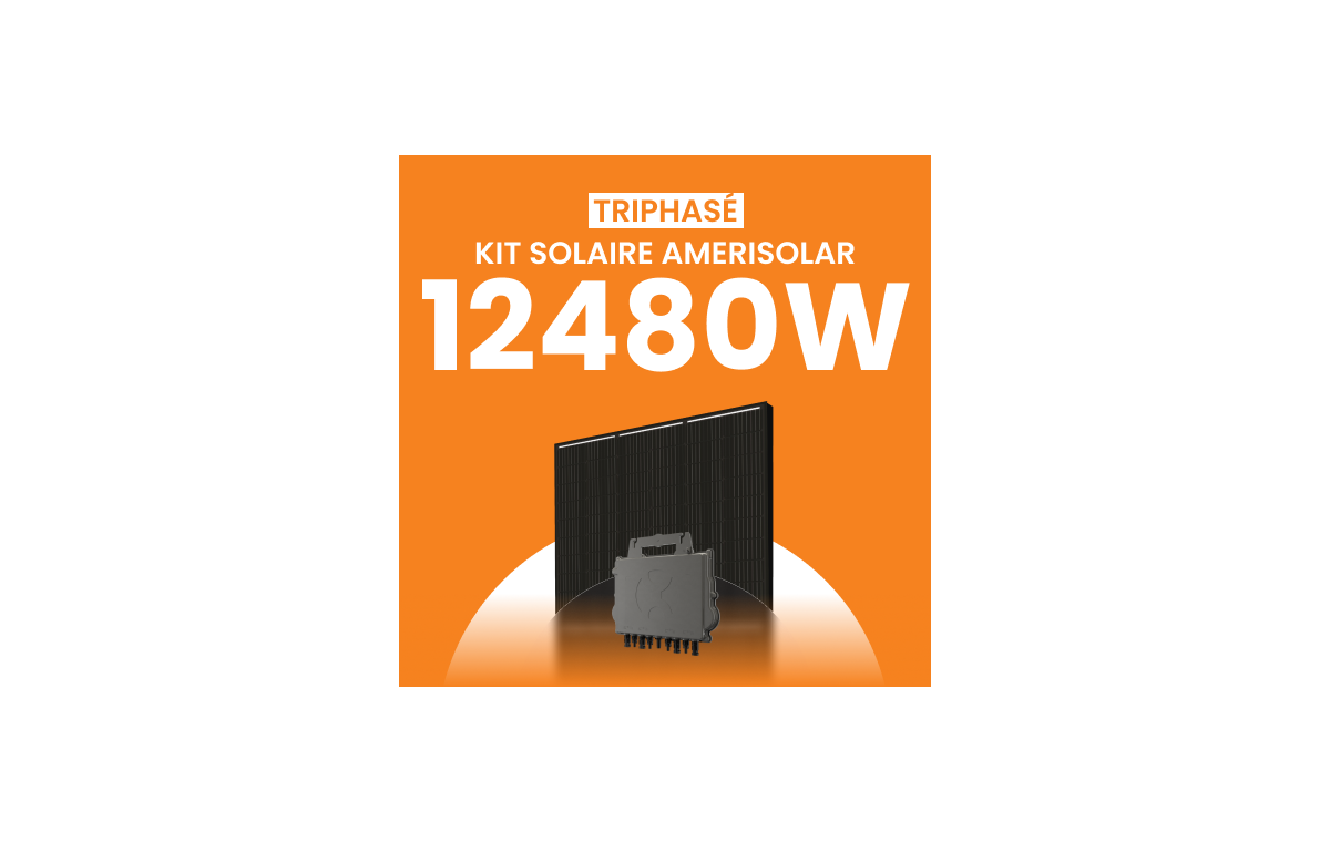 Kit Solaire Autoconsommation 12480W Triphasé - Micro onduleurs APS