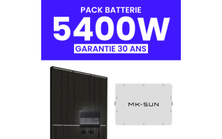 Kit Solaire Autoconsommation 5400Wc + Pack Batterie 5kWh