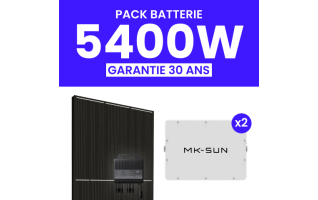 Kit Solaire Autoconsommation 5400Wc + Pack Batterie 10kWh