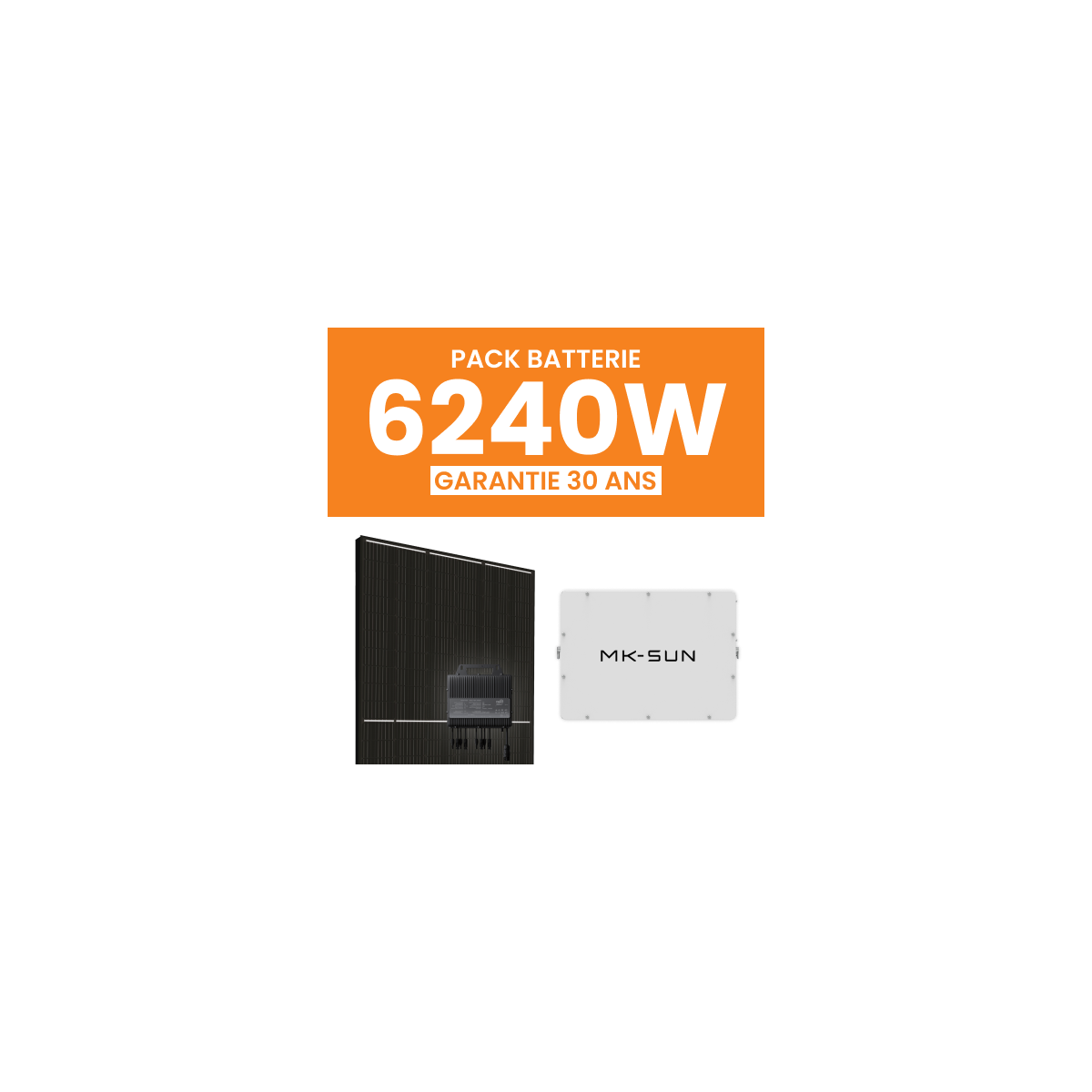 Kit Solaire Autoconsommation 6240Wc + Pack Batterie 5kWh