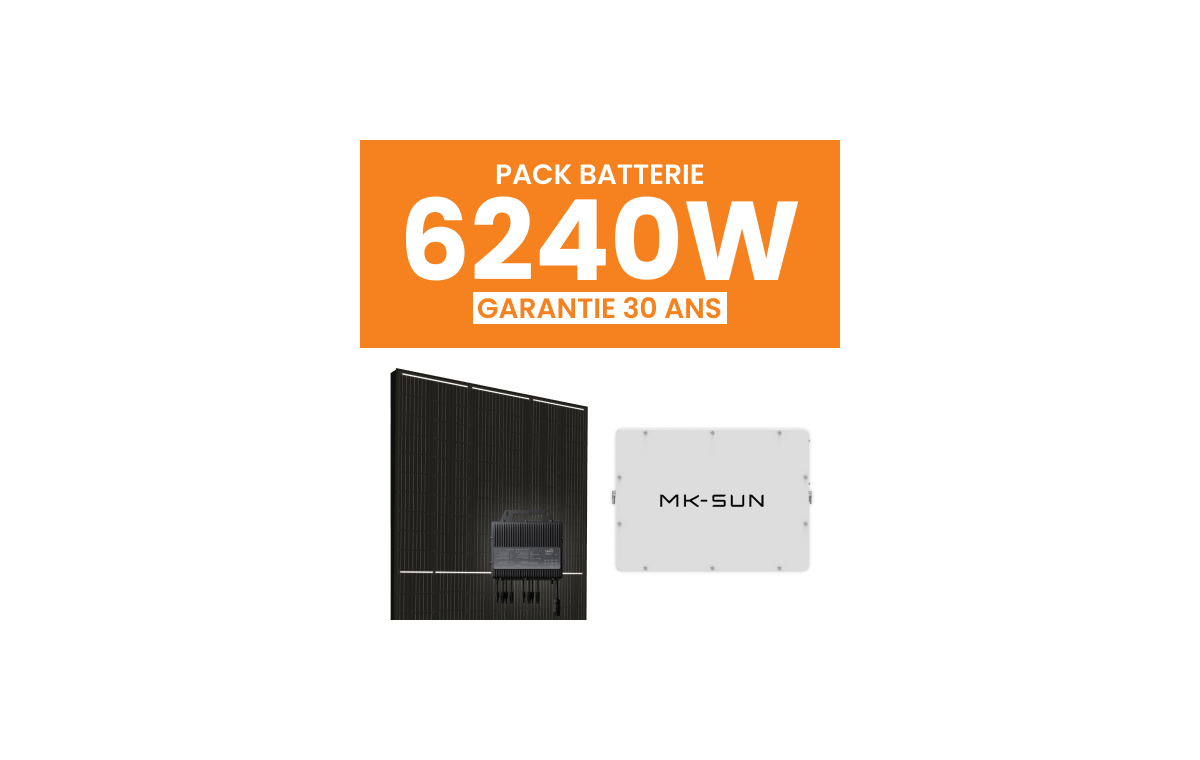 Kit Solaire Autoconsommation 6240Wc + Pack Batterie 5kWh