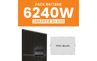 Kit Solaire Autoconsommation 6240Wc + Pack Batterie 5kWh