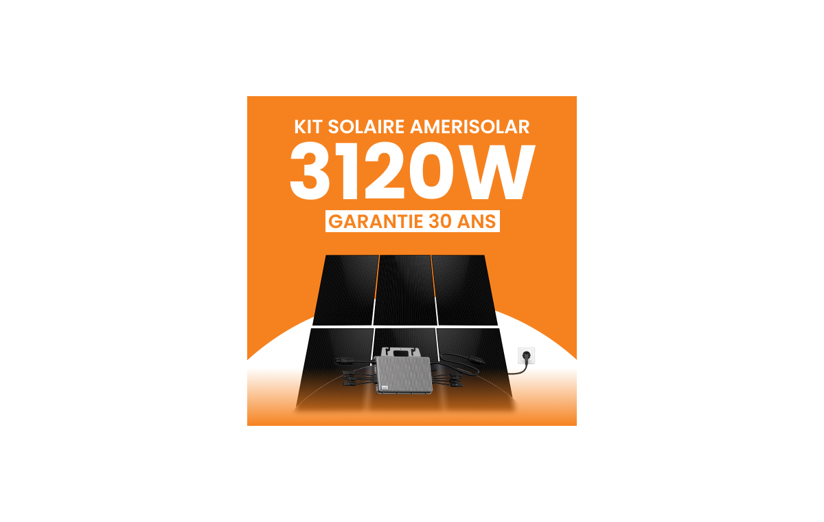 Kit solaire Plug & Play Amerisolar 3120W