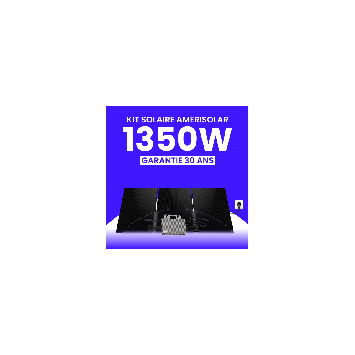 Kit solaire Plug & Play Amerisolar 1350W