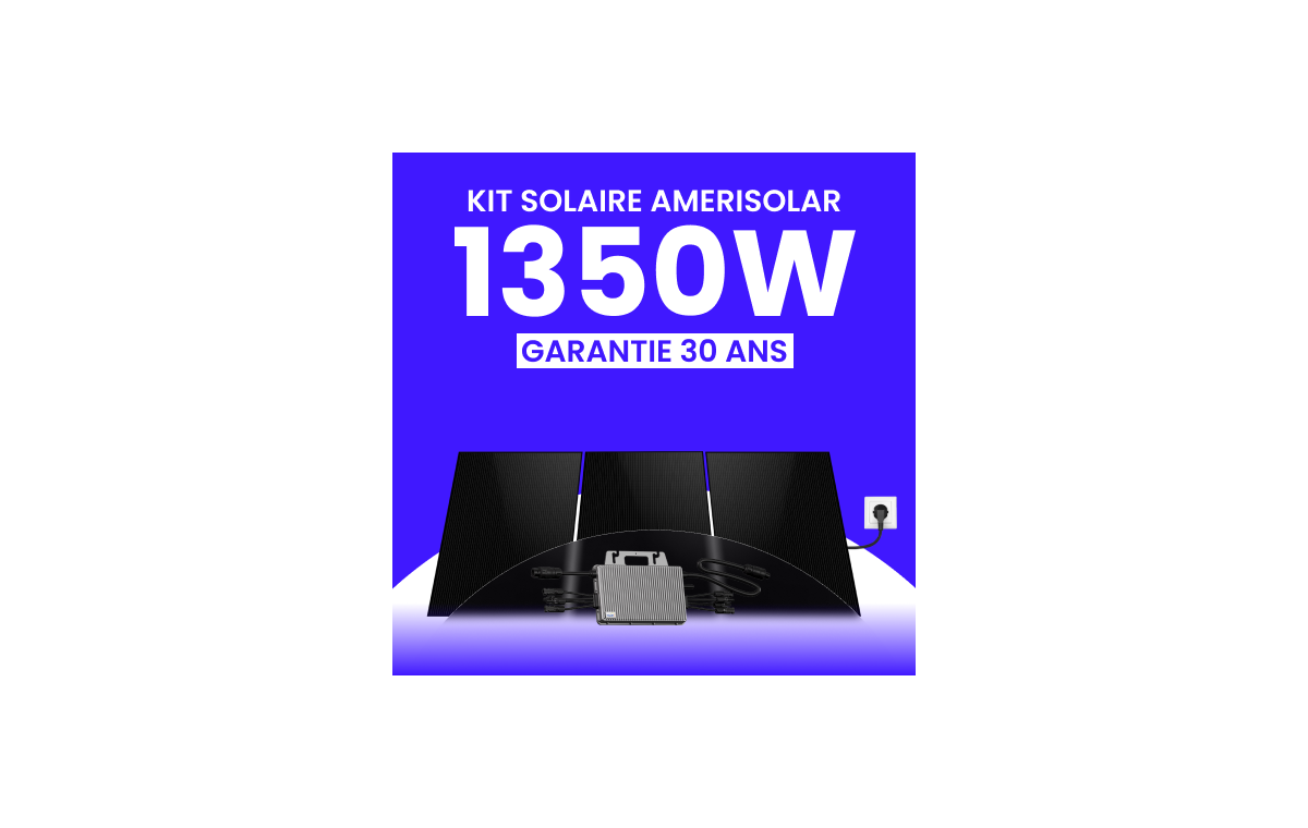Kit solaire Plug & Play Amerisolar 1350W