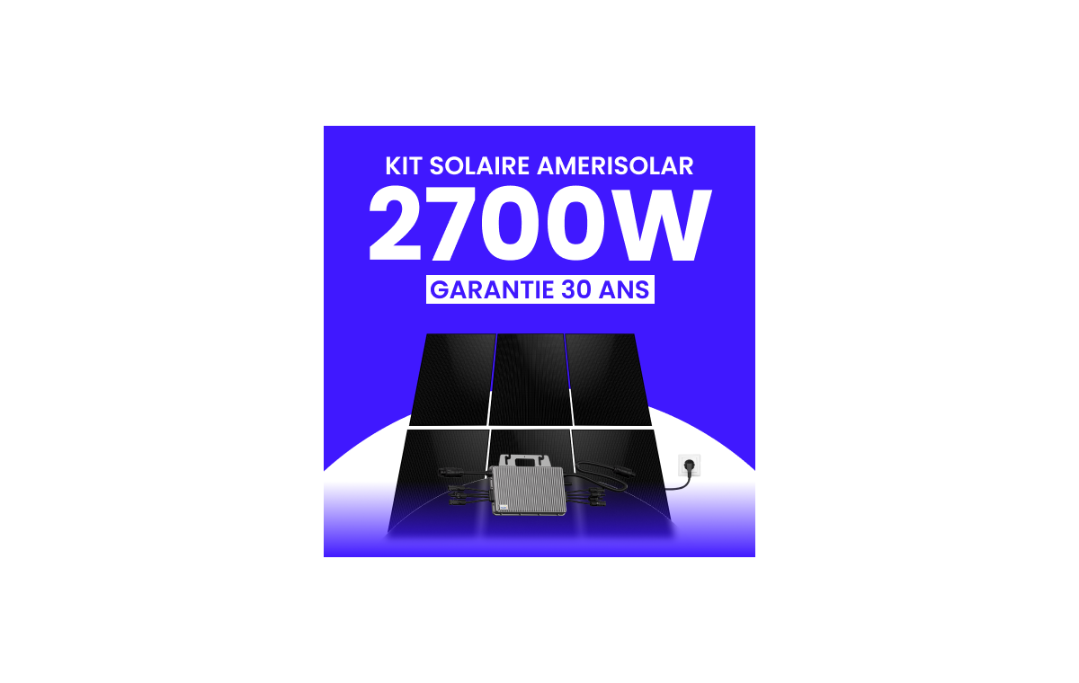 Kit solaire Plug & Play Amerisolar 2700W