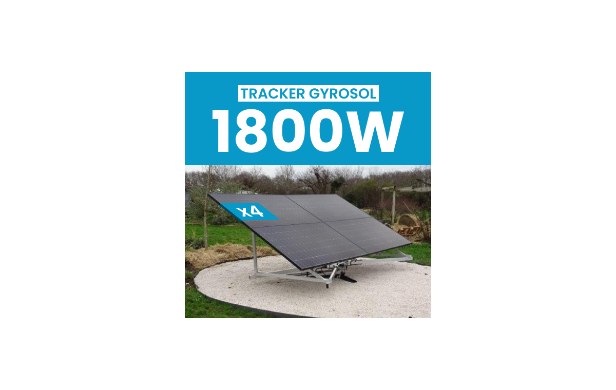 Tracker Gyrosol 4 panneaux + Kit Solaire JA Solar 1800Wc