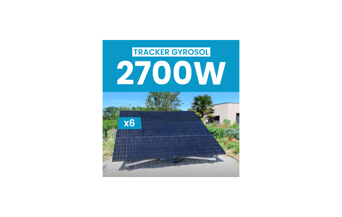 Tracker Gyrosol 6 panneaux + Kit Solaire JA Solar 2700Wc