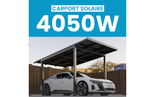 Carport solaire + Kit Solaire JA Solar 4050W + Onduleur Solis