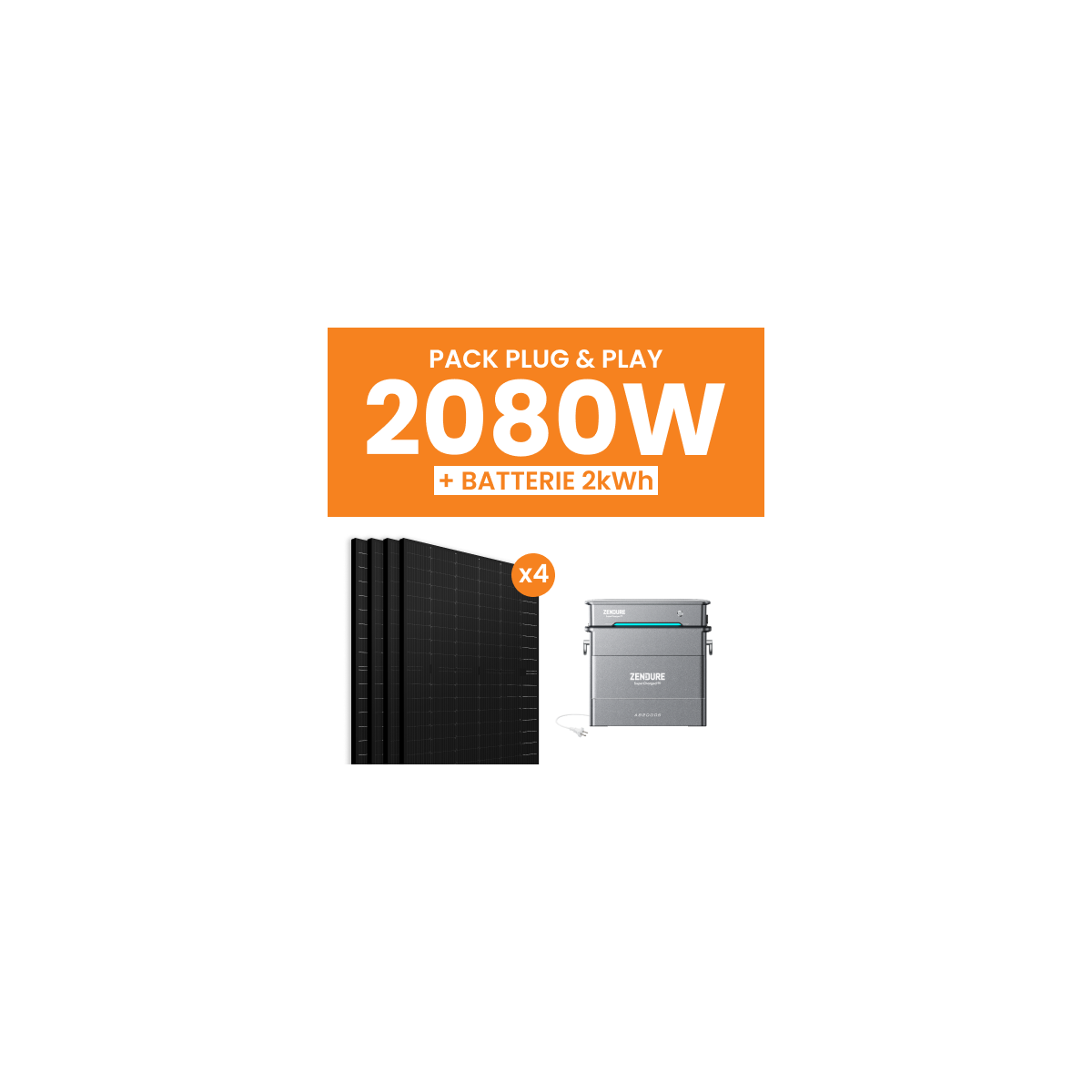 Pack Zendure + Amerisolar 4PV