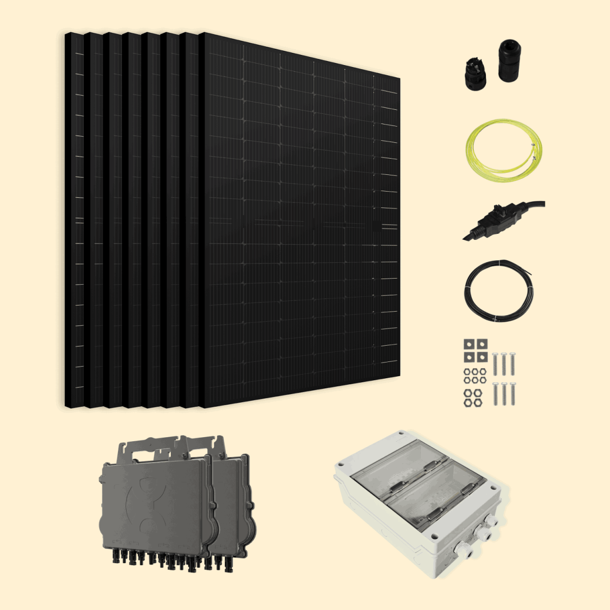 Kit Solaire Autoconsommation 6000W Triphasé - Micro onduleurs APS