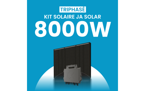 Kit Solaire Autoconsommation 8000W Triphasé - Micro onduleurs APS