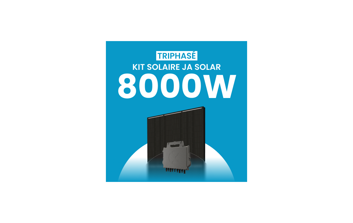 Kit Solaire Autoconsommation 8000W Triphasé - Micro onduleurs APS