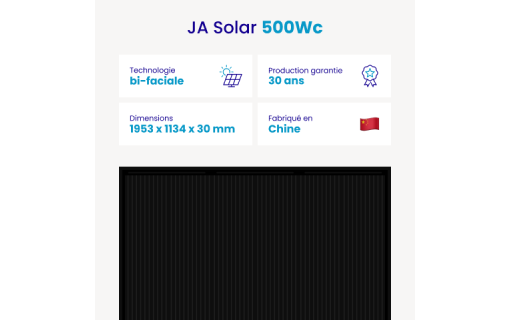 Panneau JA Solar 500 W