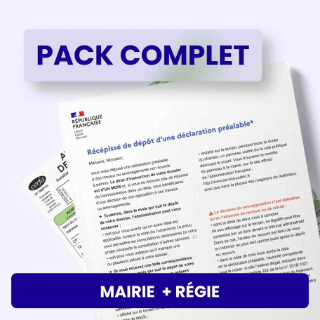 Gestion des démarches administratives moins de 3kWc - Pack RÉGIE + Mairie