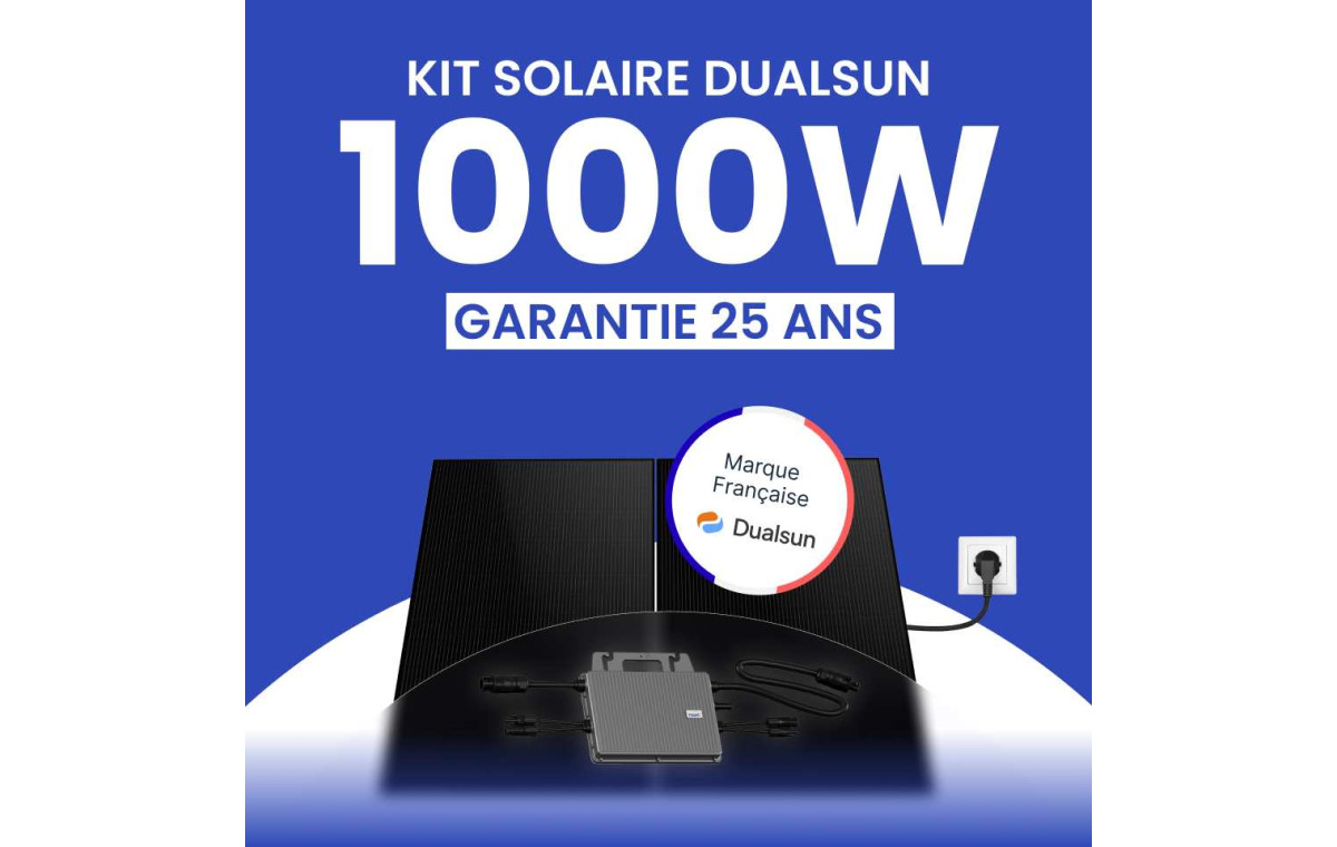Kit solaire Plug & Play DualSun 1000W