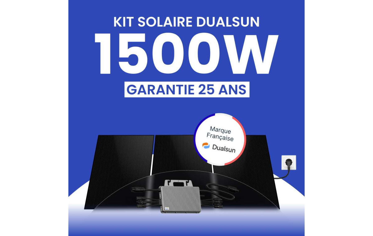 Kit solaire Plug & Play DualSun 1500Wc