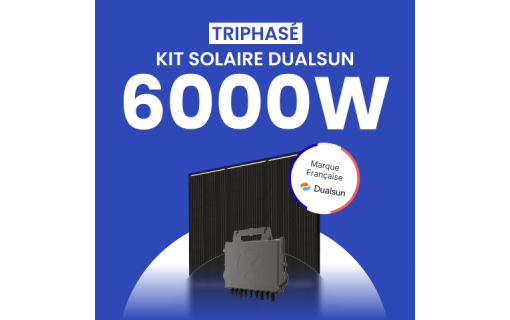 Kit Solaire Autoconsommation DualSun 6000W Triphasé - Micro onduleurs APS