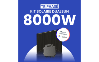 Kit Solaire Autoconsommation DualSun 8000W Triphasé - Micro onduleurs APS