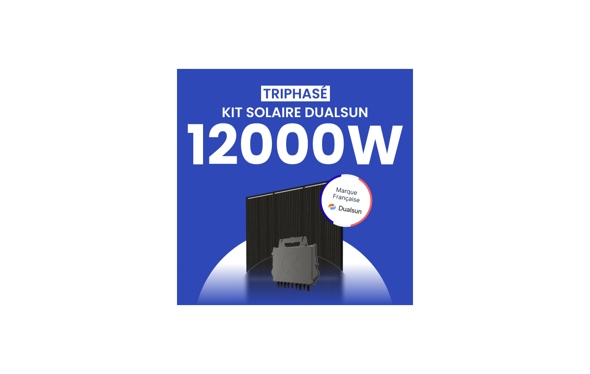 Kit Solaire Autoconsommation DualSun 12000W Triphasé - Micro onduleurs APS