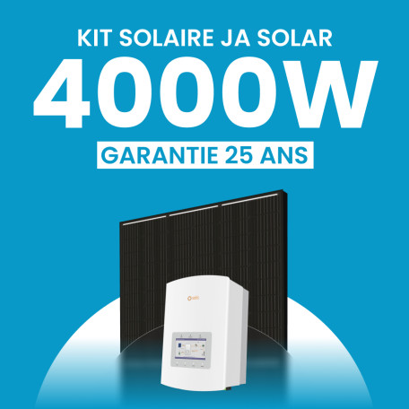 KIT 4000 JA SOLAR ONDULEUR HYBRIDE SOLIS