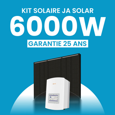 KIT 6000 JA SOLAR ONDULEUR HYBRIDE SOLIS