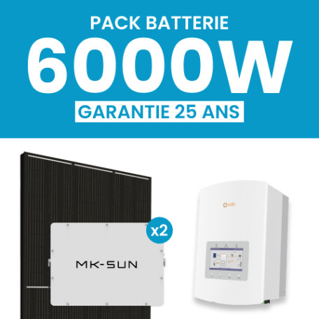 KIT 6000 JA SOLAR ONDULEUR HYBRIDE SOLIS + BATTERIES MK-SUN 10 kWh
