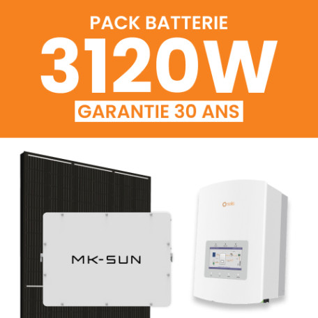 KIT 3120 AMERISOLAR ONDULEUR SOLIS HYBRIDE + BATTERIE MK-SUN 5 kWh