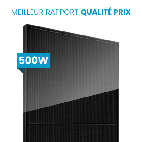 Panneau solaire JA Solar 500W - Bifacial & Biverre