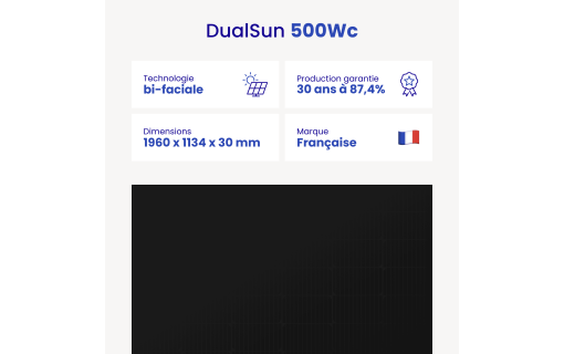 Panneau solaire Dualsun FLASH bifacial 500Wc