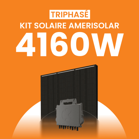 Kit Solaire Autoconsommation 4160W Triphasé - Micro onduleurs APS