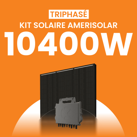 Kit Solaire Autoconsommation 10400W Triphasé - Micro onduleurs APS