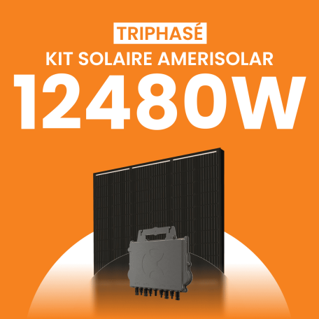 Kit Solaire Autoconsommation 12480W Triphasé - Micro onduleurs APS