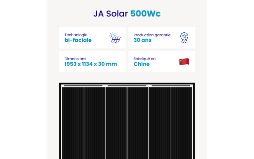 Panneau JA Solar 500 W