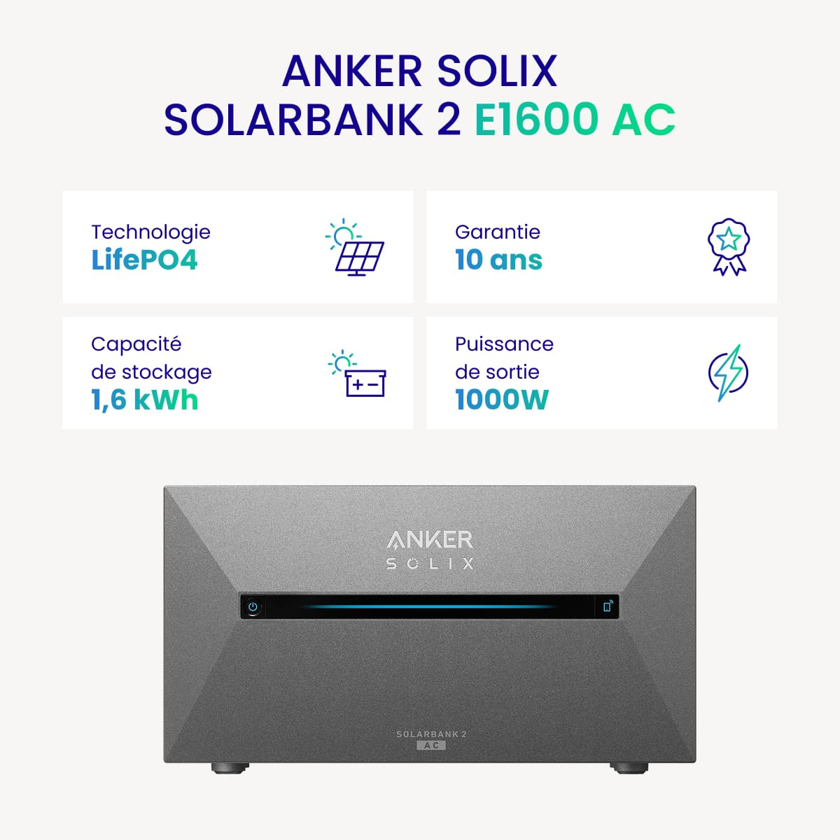 Anker solix Solarbank 2 E1600 AC