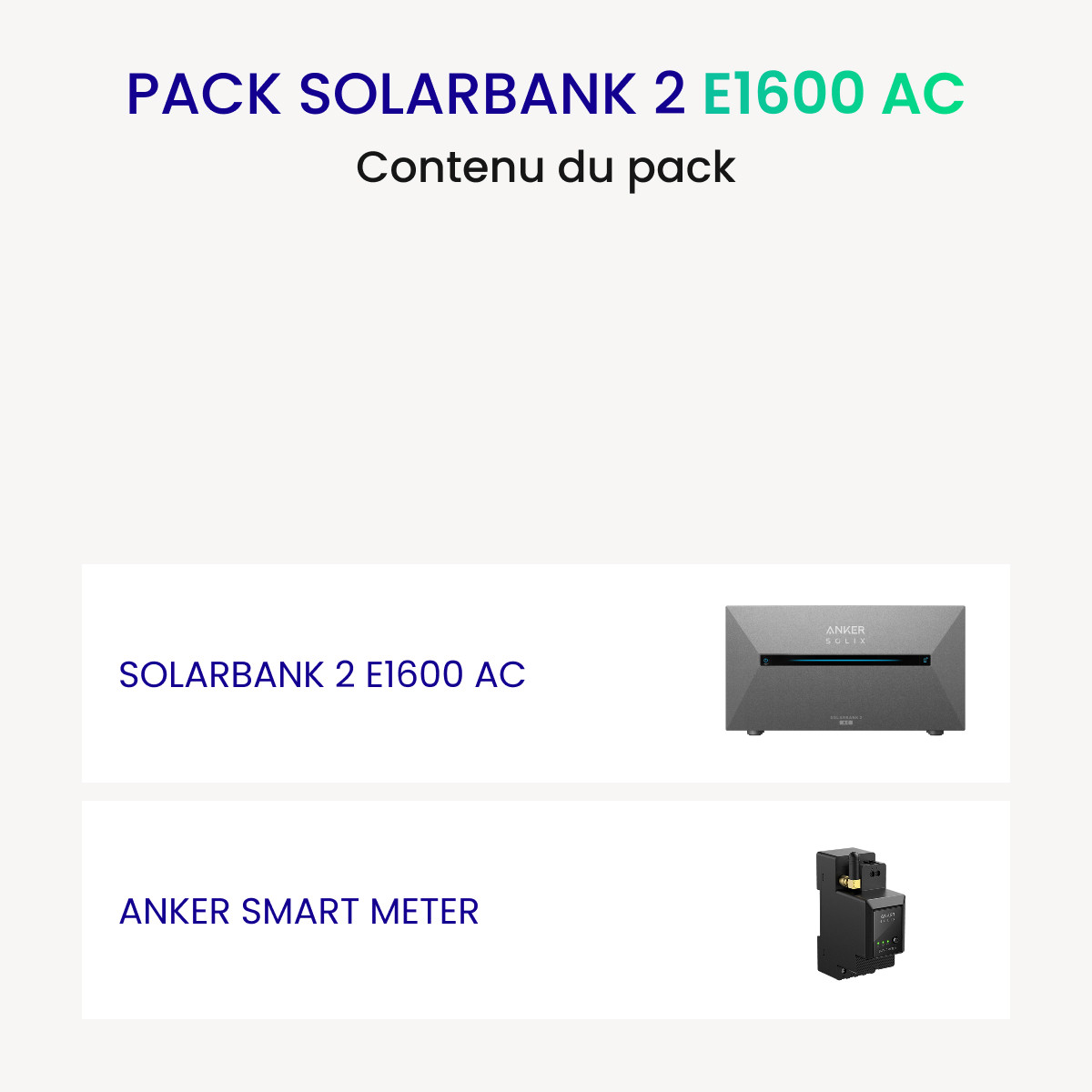 Pack Batterie Anker 1600 AC + Smart Meter