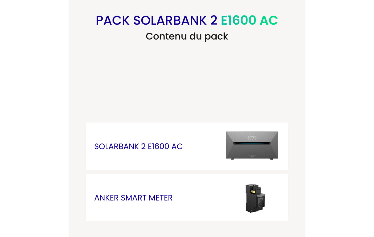 Pack Batterie Anker 1600 AC + Smart Meter