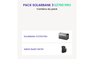Pack Batterie Anker 2700 PRO + Smart Meter