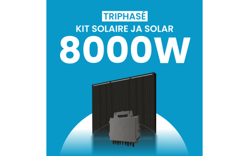 Kit Solaire Autoconsommation 8000W Triphasé - Micro onduleurs APS