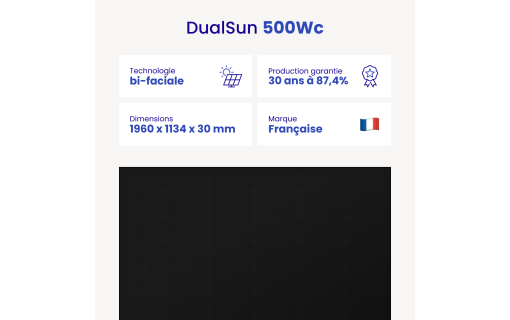 Panneau solaire Dualsun FLASH bifacial 500Wc