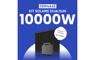 Kit Solaire Autoconsommation DualSun 10000W Triphasé - Micro onduleurs APS