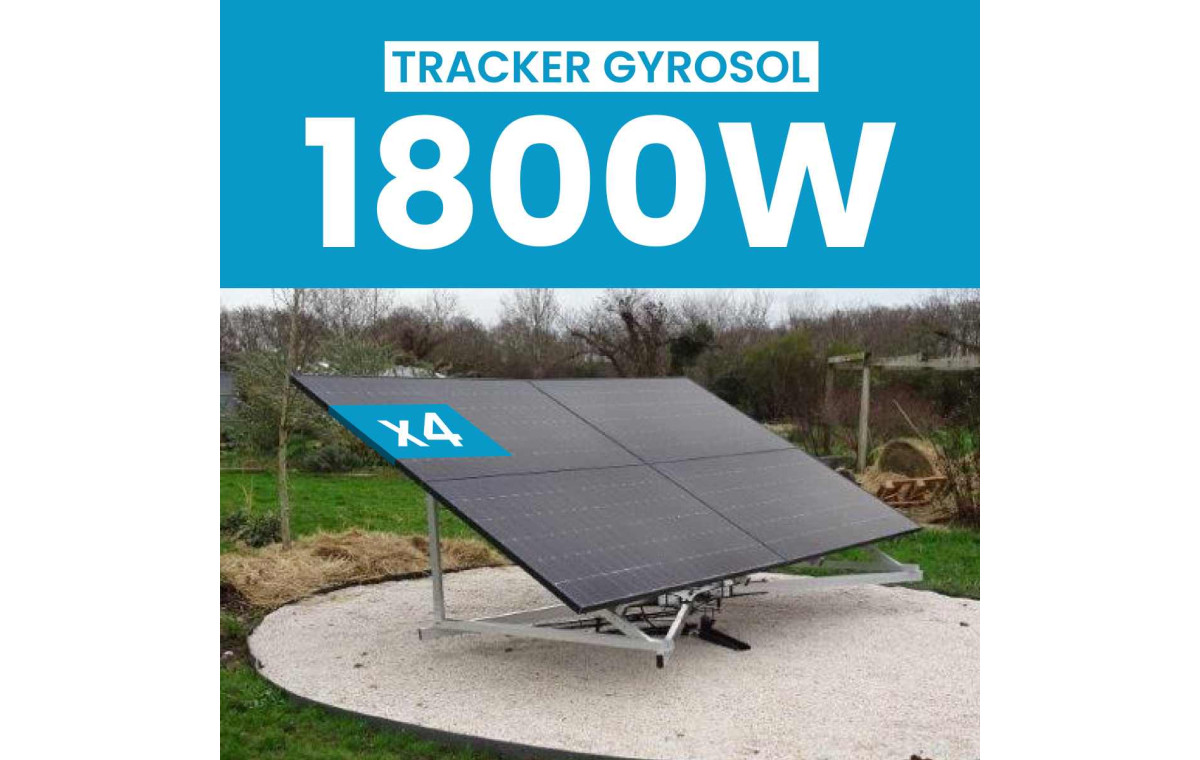Tracker Gyrosol 4 panneaux + Kit Solaire JA Solar 1800Wc