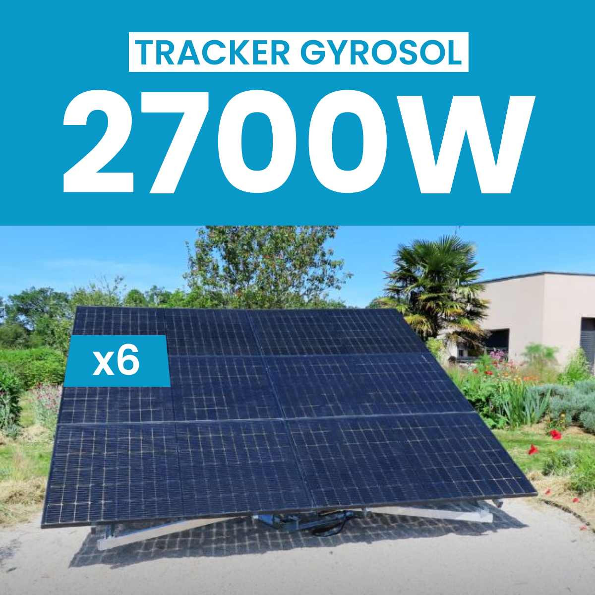 Tracker Gyrosol 6 panneaux + Kit Solaire JA Solar 2700Wc