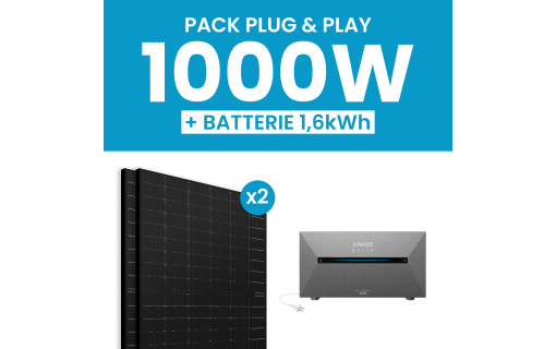 Kit solaire 1000W Ja Solar avec Batterie Anker E1600AC