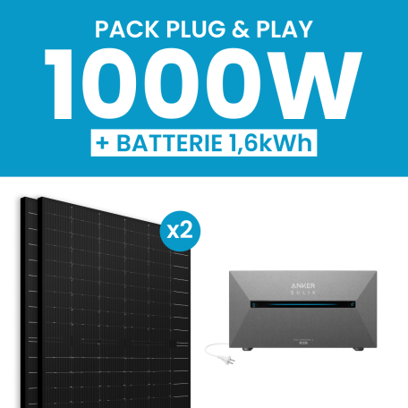 Kit solaire 1000W Ja Solar avec Batterie Anker E1600AC