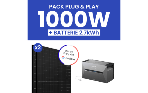 Kit solaire 1000W Dualsun – Batterie Anker E2700 Pro