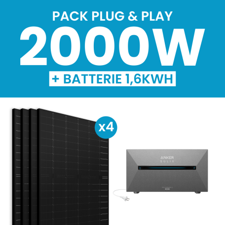Kit solaire 2000W Ja Solar – Batterie Anker E1600AC