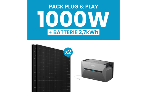 Kit solaire 1000W Ja Solar – Batterie Anker E2700 Pro