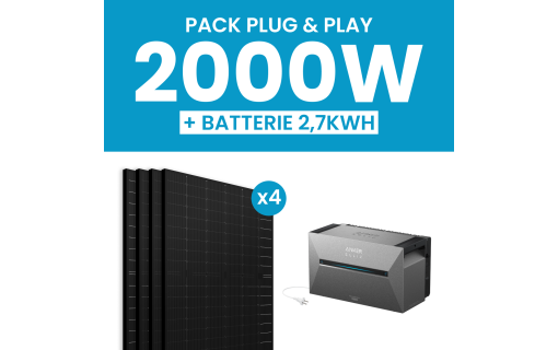 Kit solaire 2000W Ja Solar – Batterie Anker E2700 Pro