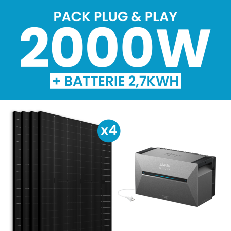 Kit solaire 2000W Ja Solar – Batterie Anker E2700 Pro